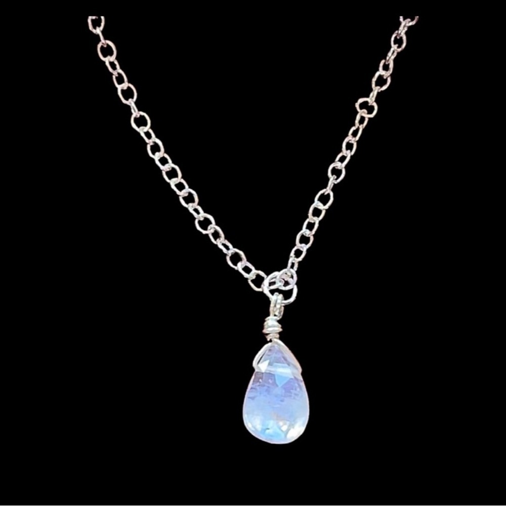 Hand Made Moonstone Charm Necklace